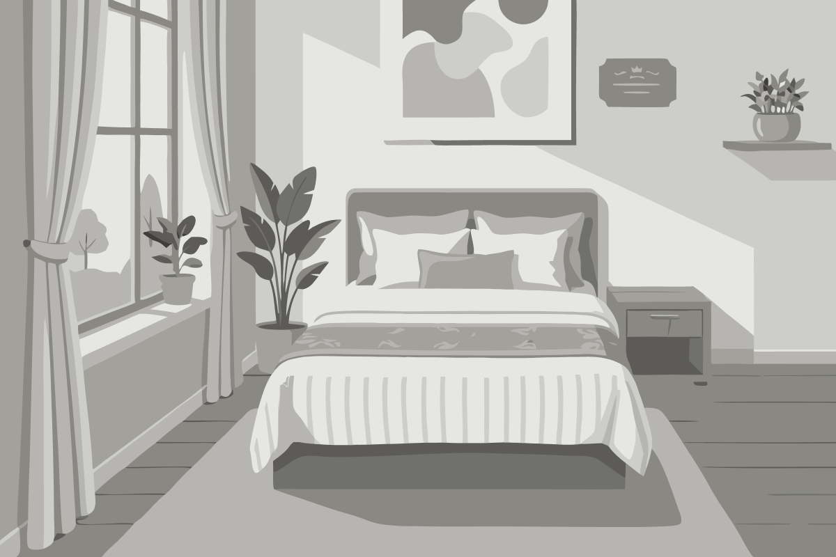 Cama em Beliche em Dormitório Feminino